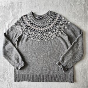 Storm Pack Sunice Fair Isle Sweater Womens XL Wool Blend‎ Knit Fisherman Nordic